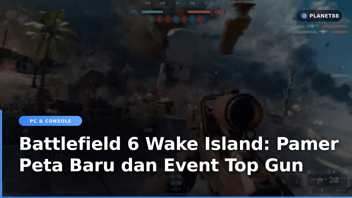Peta Wake Island dalam trailer game Battlefield 6