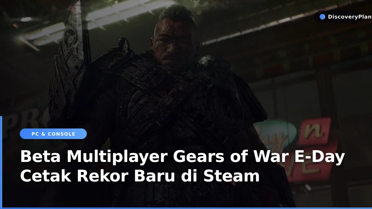 Prajurit bertempur dalam aksi laga Gears of War E-Day