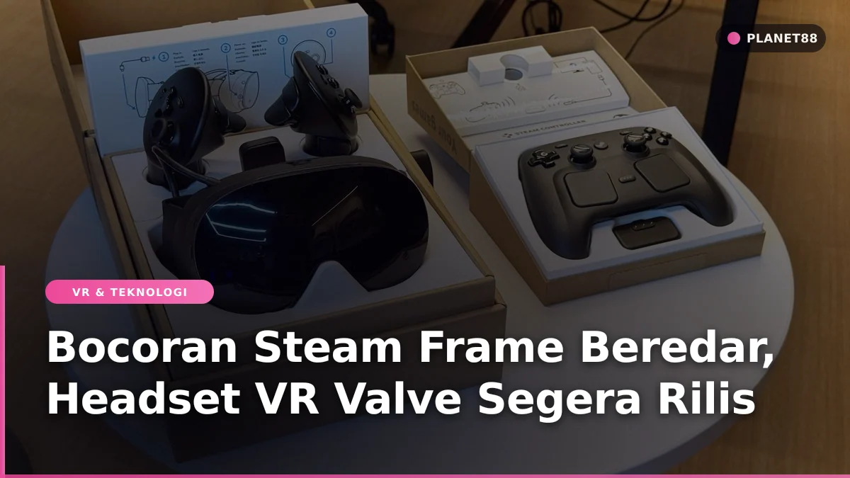 Perangkat headset VR standalone Steam Frame buatan Valve