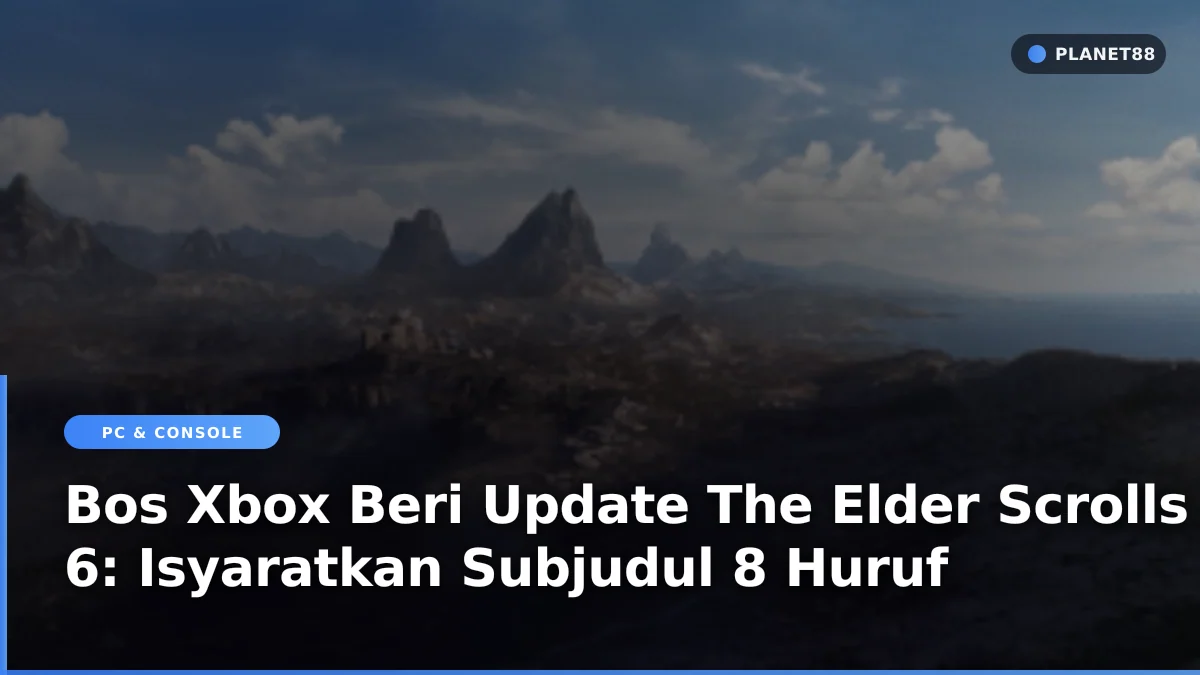 Pemandangan dunia fantasy RPG mirip The Elder Scrolls 6