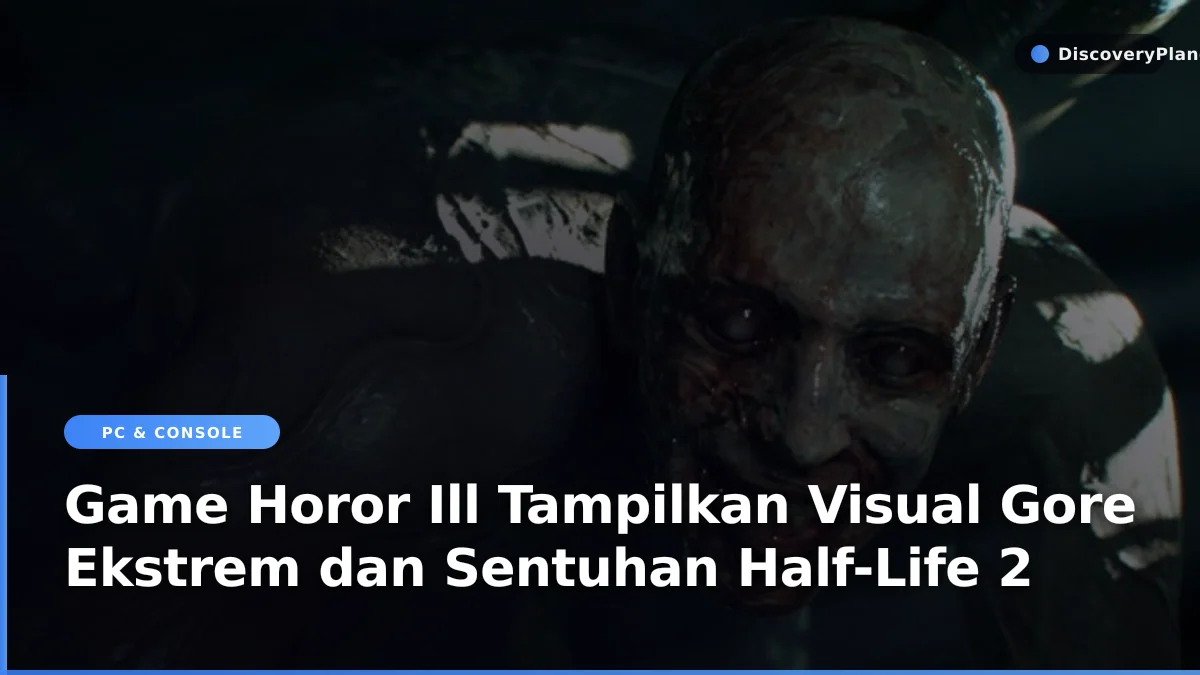 Monster humanoid membusuk dalam sajian visual game horor Ill