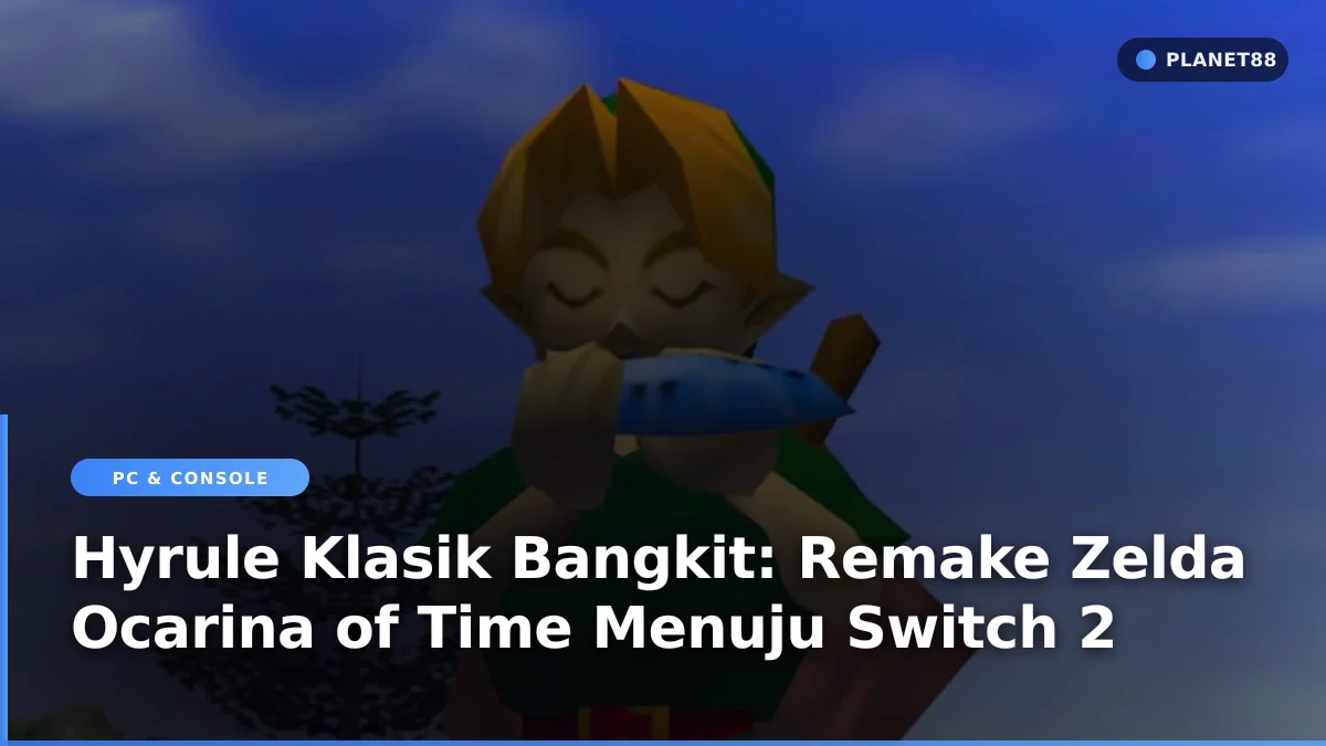 Ilustrasi petualangan Link dalam game The Legend of Zelda Ocarina of Time