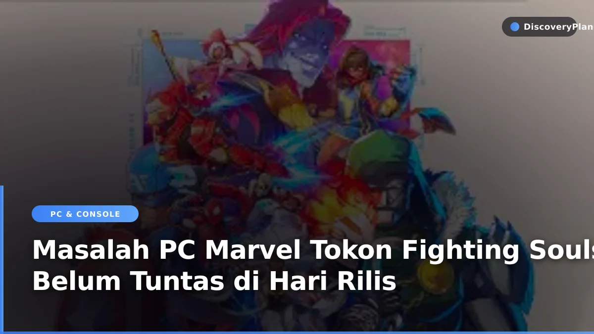 Pemain memegang pengontrol game bertarung di depan layar PC