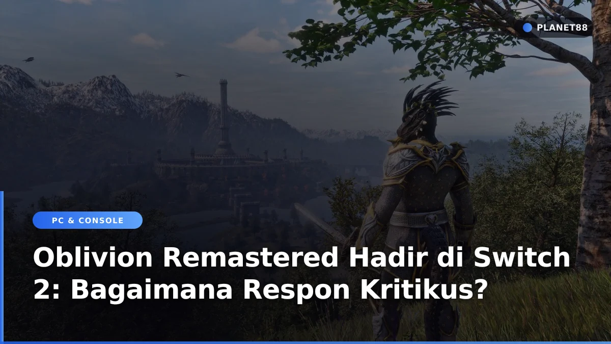 Tampilan gameplay RPG The Elder Scrolls IV Oblivion Remastered di Switch 2