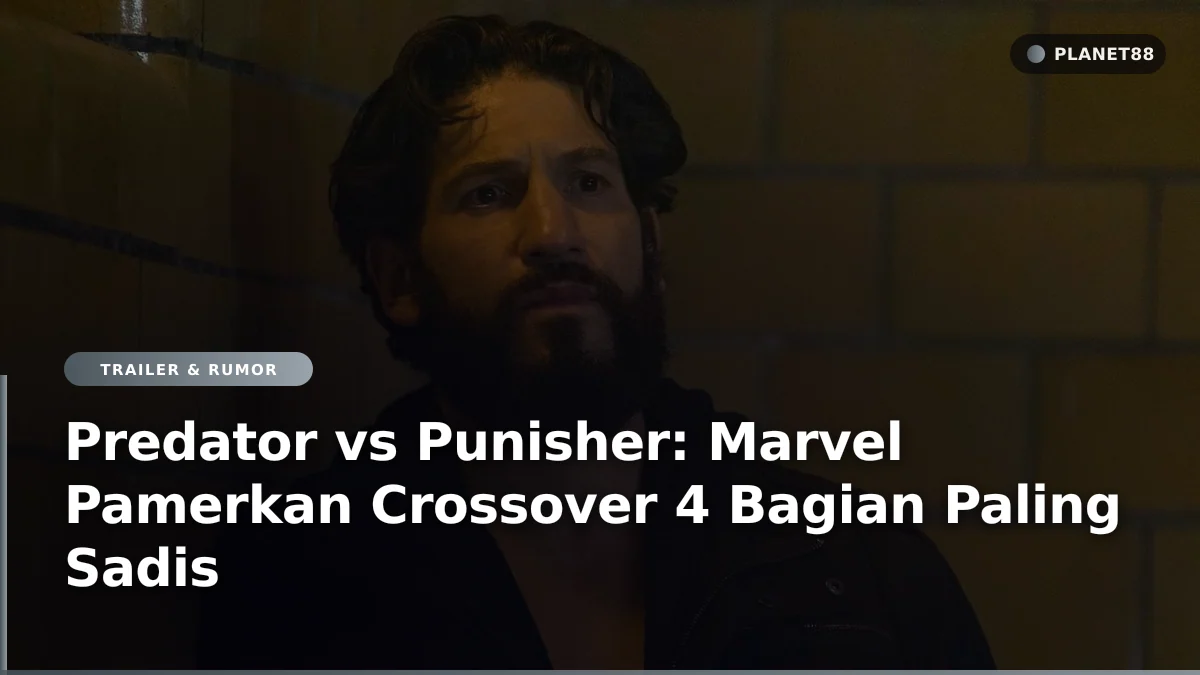 Tampilan perdana komik crossover Marvel Predator vs Punisher memperlihatkan pertarungan Frank Castle melawan Yautja