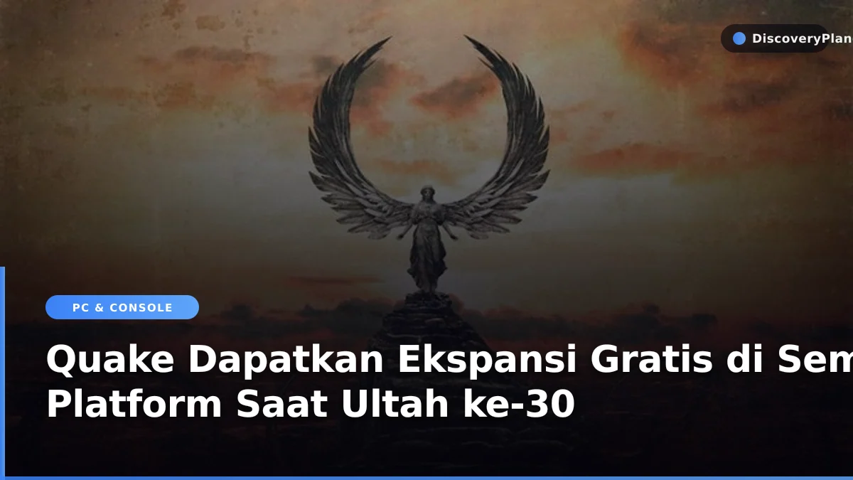 Tampilan gameplay arena FPS klasik Quake yang mendapatkan pembaruan di konsol dan PC