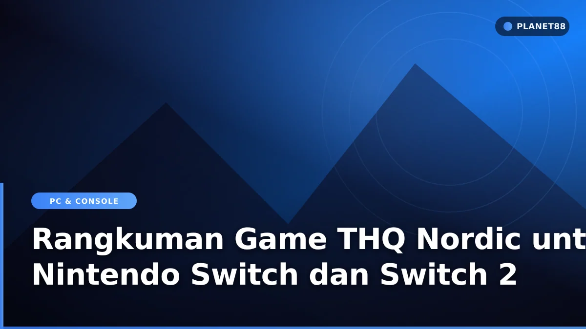 Konsol Nintendo Switch dengan latar belakang pencahayaan gaming