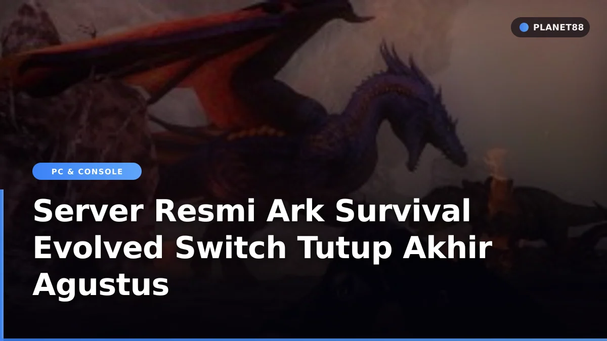 Dinosaurus dalam game survival Ark Survival Evolved di Nintendo Switch