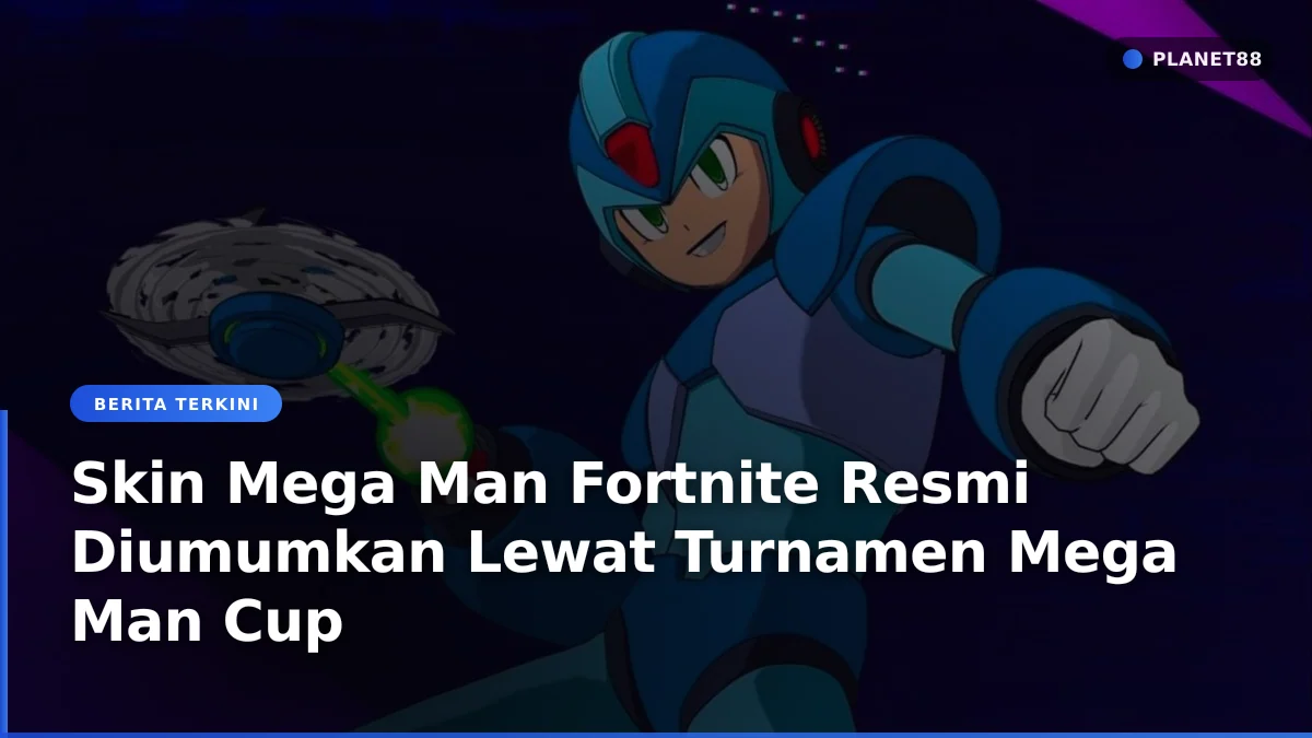 Karakter ikonik Mega Man hadir dalam dunia game Fortnite Battle Royale