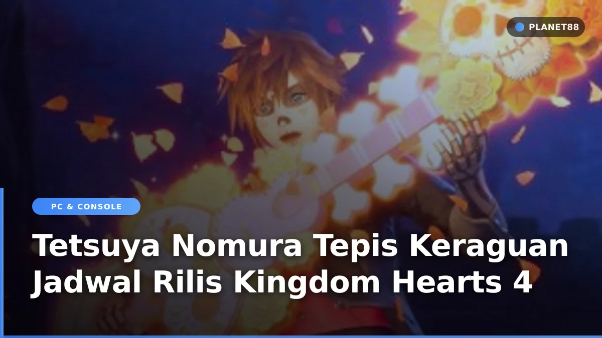 Ilustrasi konsep permainan action RPG Kingdom Hearts