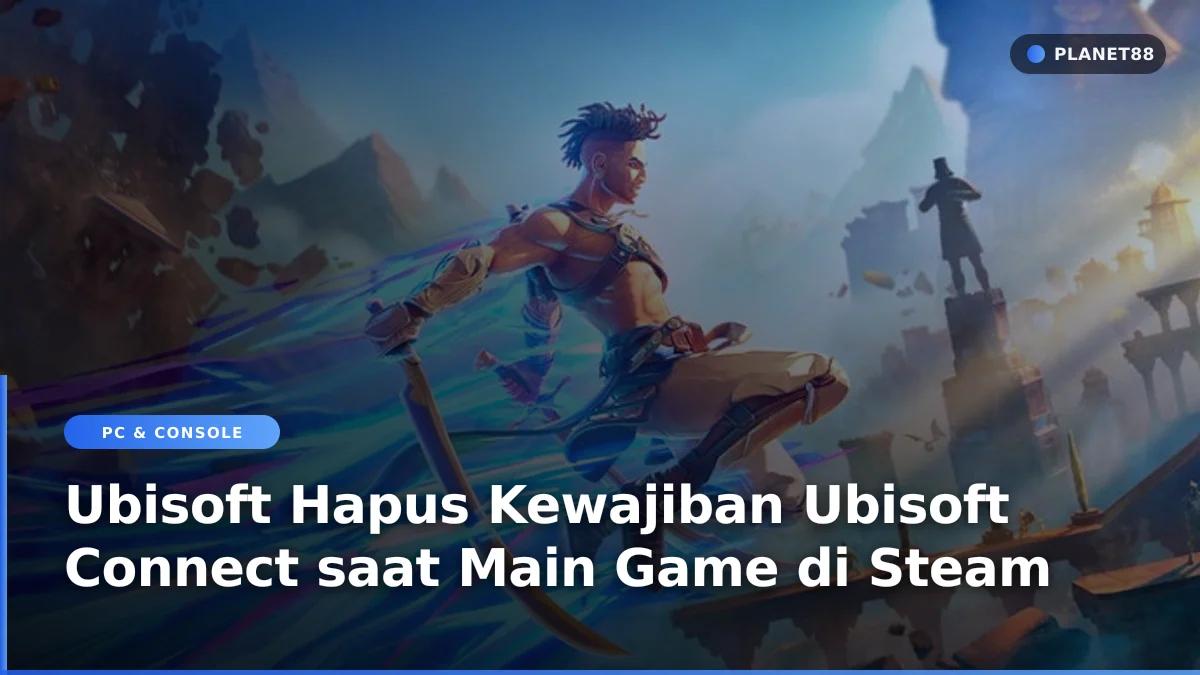 Ilustrasi antarmuka perpustakaan game Steam di PC